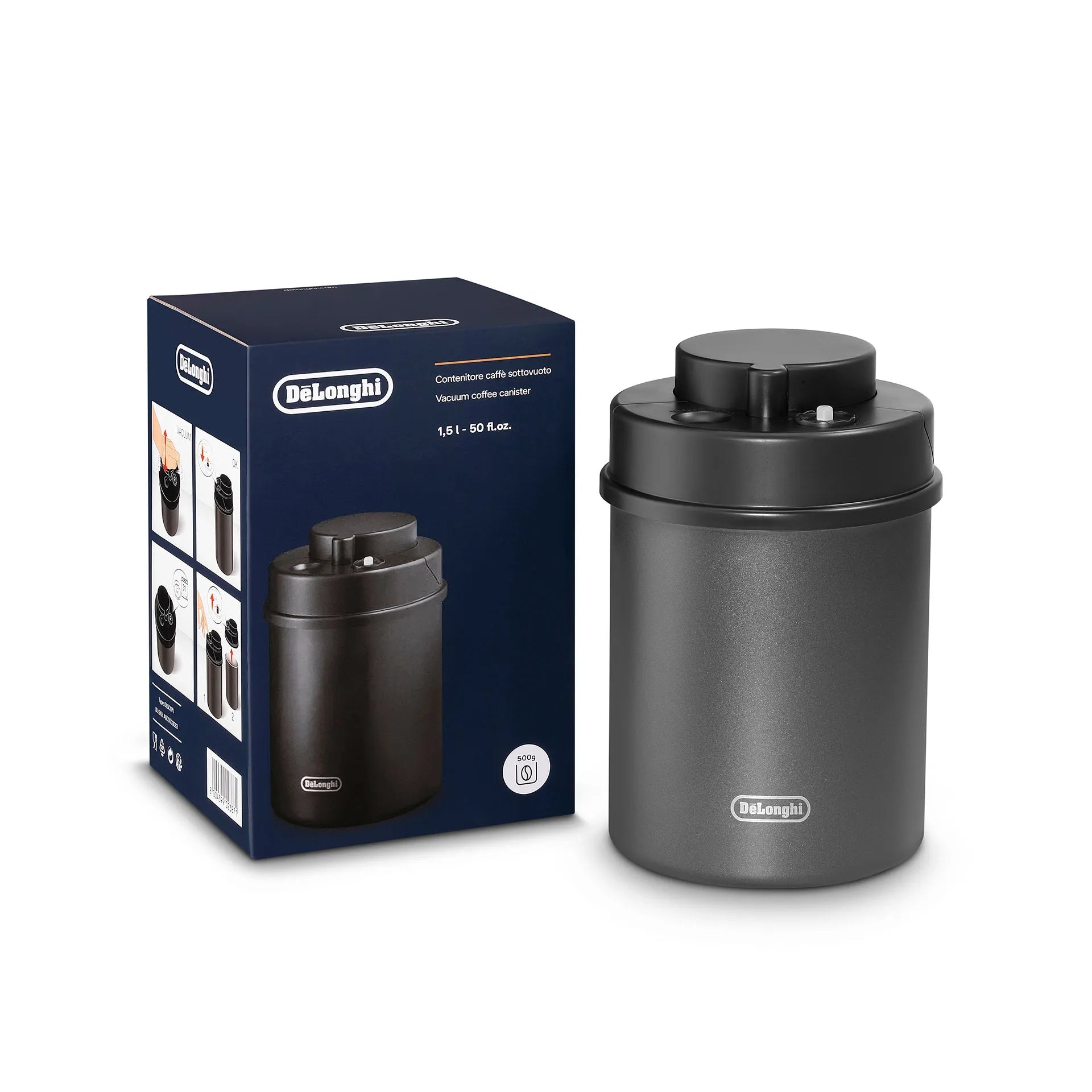 De'Longhi Boîte à Café avec Sceau Sous Vide au meilleur prix sur De'Longhi Boîte à Café avec Sceau Sous Vide au meilleur prix sur