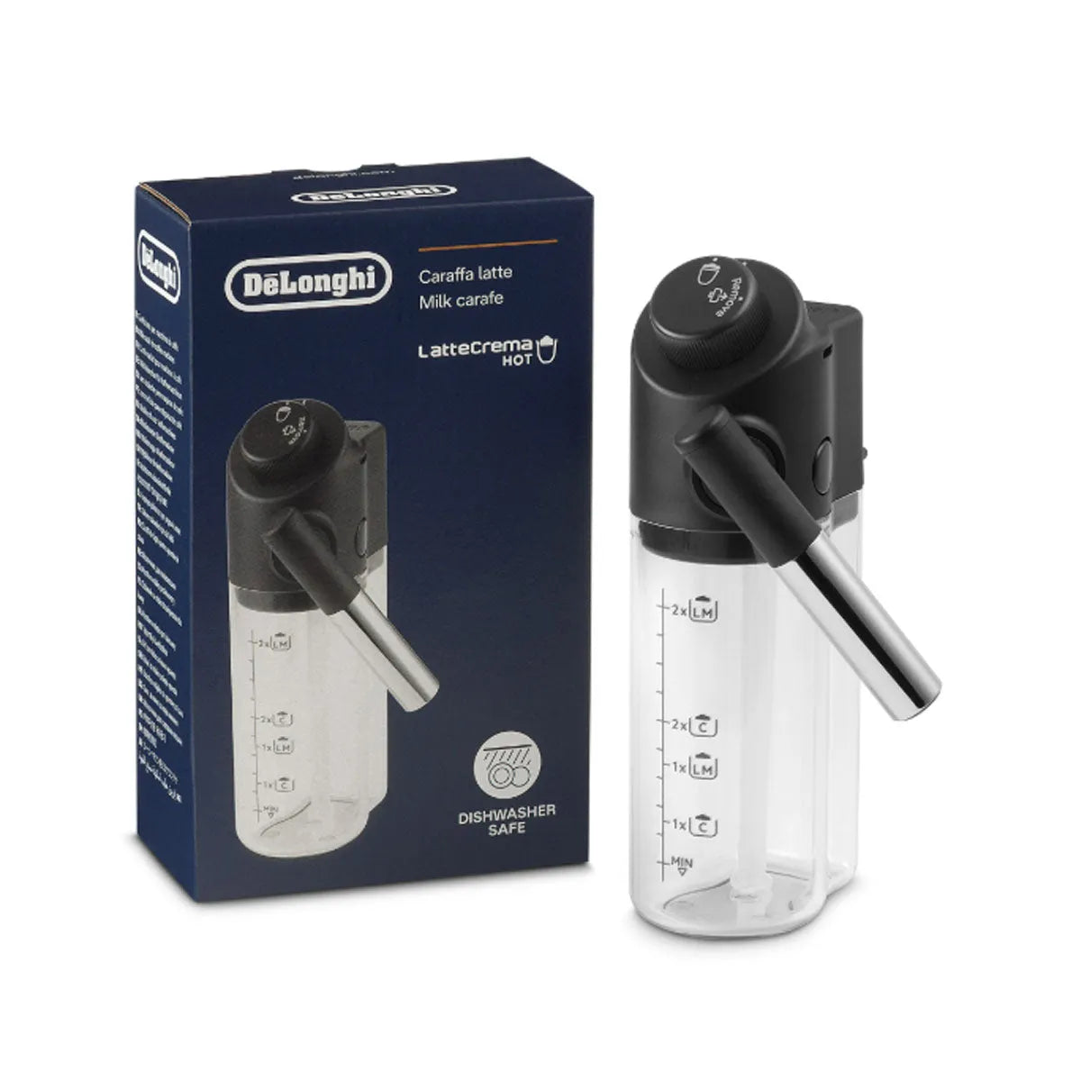 De'Longhi Carafe à Lait Authentique Pour Machines Perfecta Et PrimaDonna Avant – Mousse Parfaite Assurée !