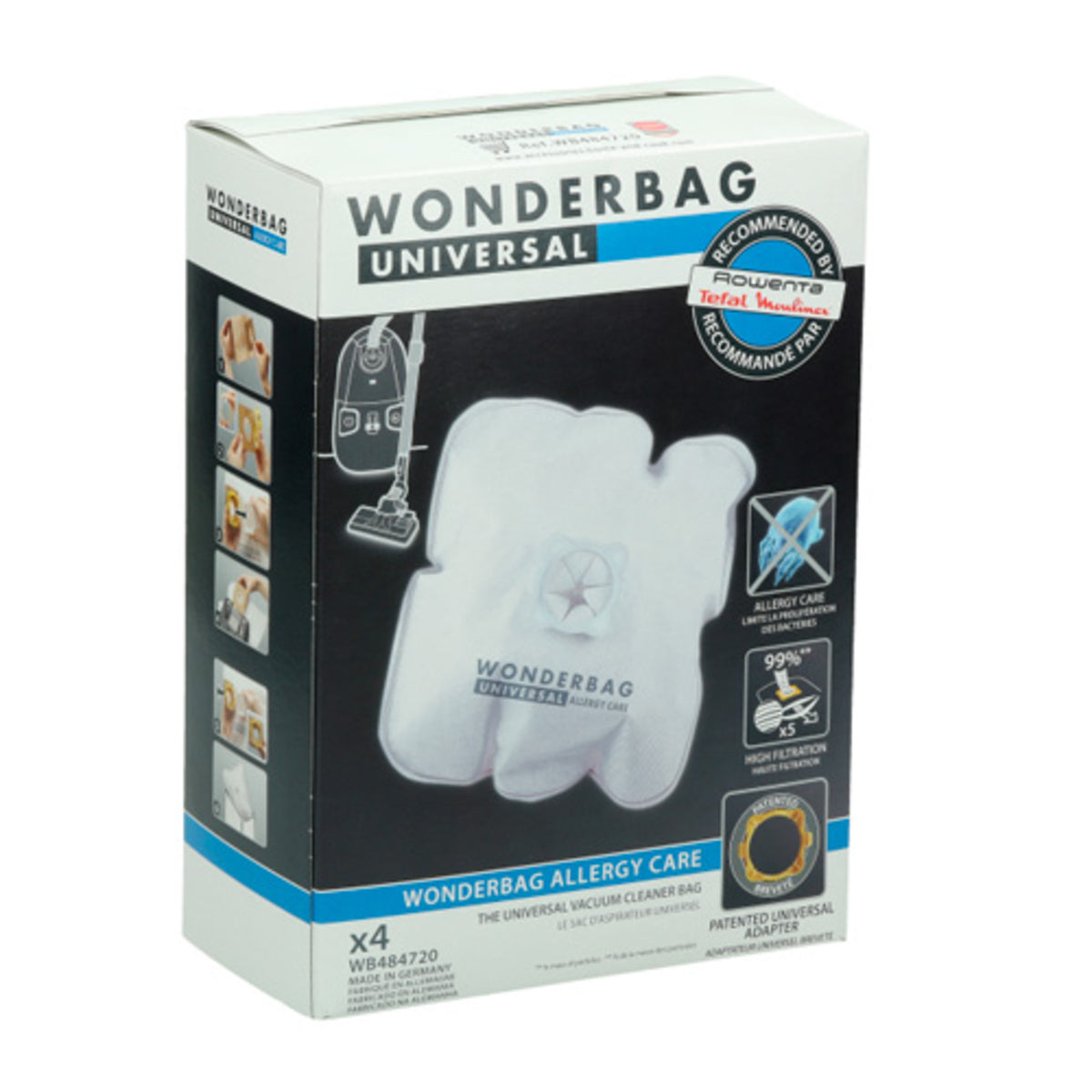 Sac Wonderbag de remplacement Rowenta (4 un) WB484720