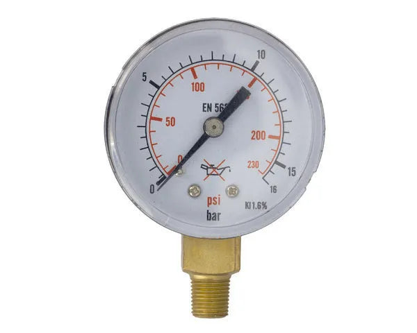 Manomètre oxygène 0-16 bar psi 1/8''