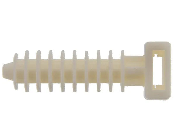 Cheville en nylon TP 10x37mm pour collier blanc, sac de 100 unités