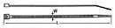 VONDER Collier de serrage en nylon 76x380mm blanc