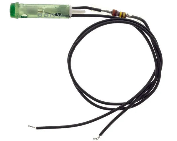 Pilote néon vert ø 6 mm 220 V s183