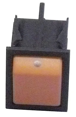 Interrupteur unipolaire orange 25x31 mm