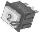 Interrupteur bipolaire lave-vaisselle blanc