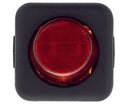 Interrupteur unipolaire rouge 25x25 mm témoin lumineux
