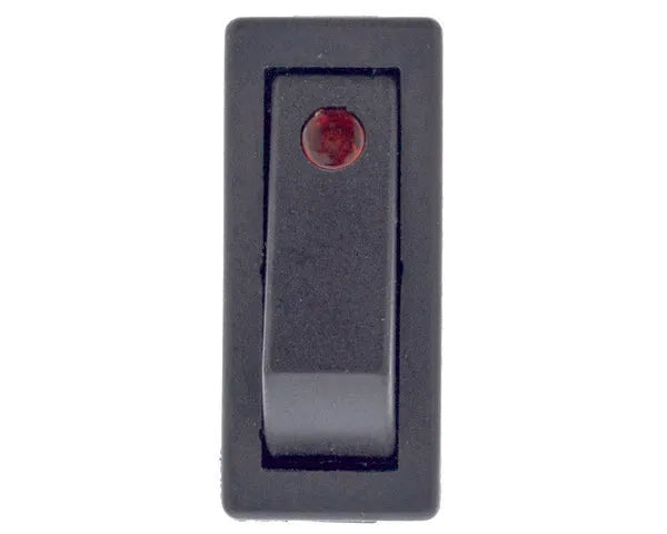 Interrupteur unipolaire rouge 11x30 mm témoin lumineux