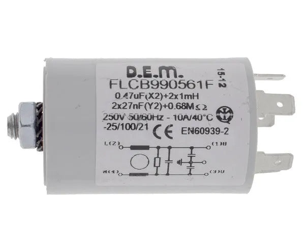 Condensateur de fonctionnement avec boîtier 0,47 µF | 481912118143