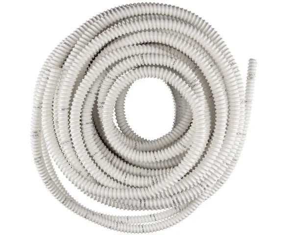 Tuyau d'évacuation en spirale 20x16 blanc 1 m en PVC