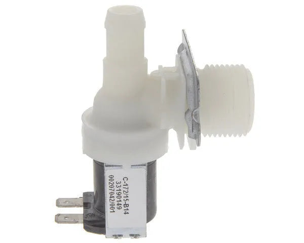 Soupape de lave-linge unidirectionnelle 90° sortie 14 mm.