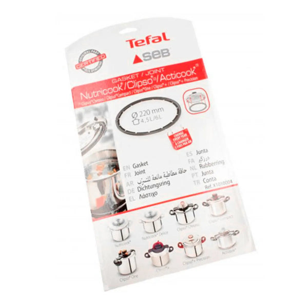 Junta de goma para olla Tefal Clipso 4,5L - 6L 22cm X1010004