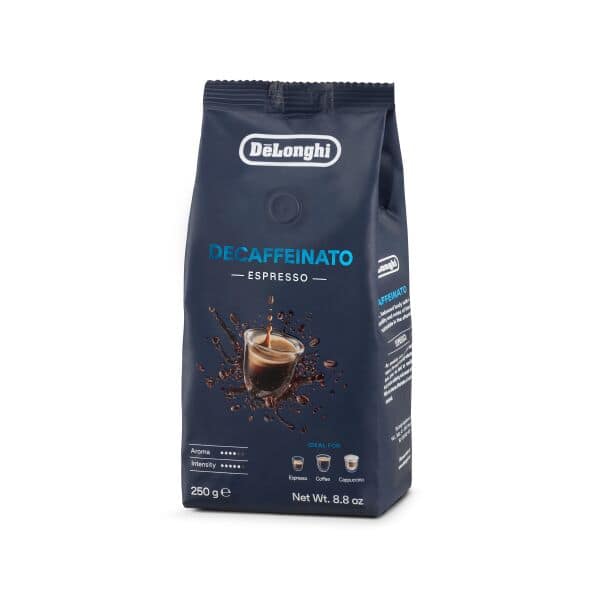 DeLonghi Café en grains Décaféiné 50% Arabica, 50% Robusta. 250 gr DLSC603 AS00000174