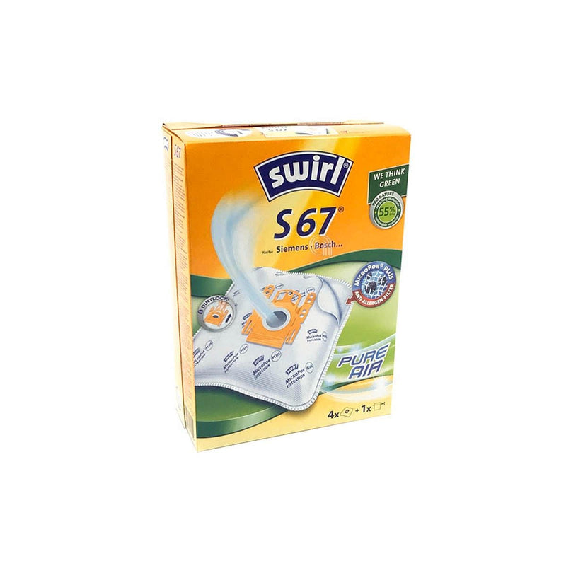Lot de 4 sacs S67 originaux pour aspirateur De Longhi SP1704067