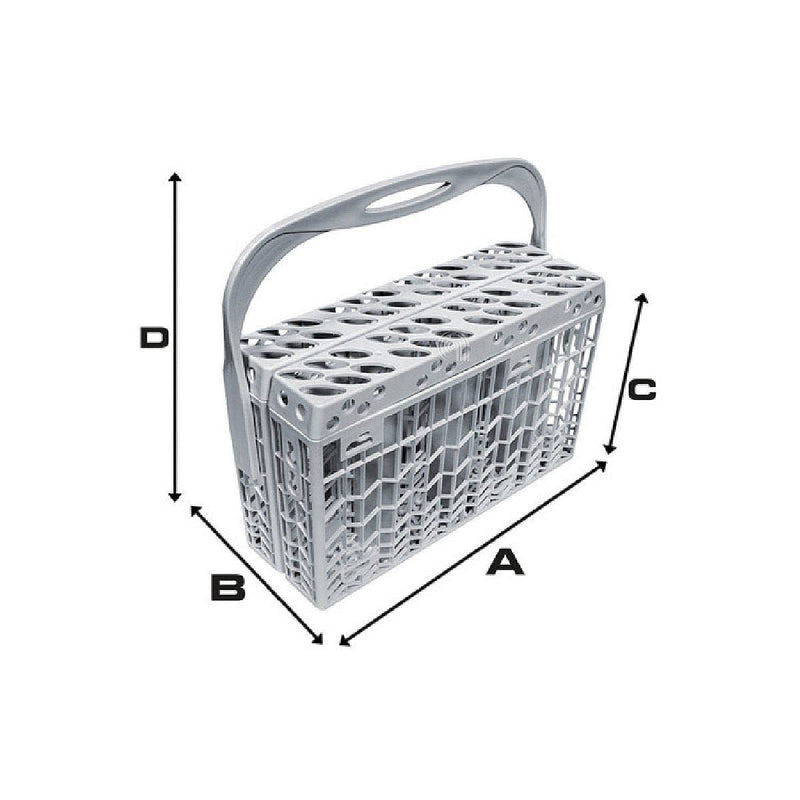 Panier à couverts pour lave-vaisselle compatible Candy et Whirlpool 230x77x150 mm