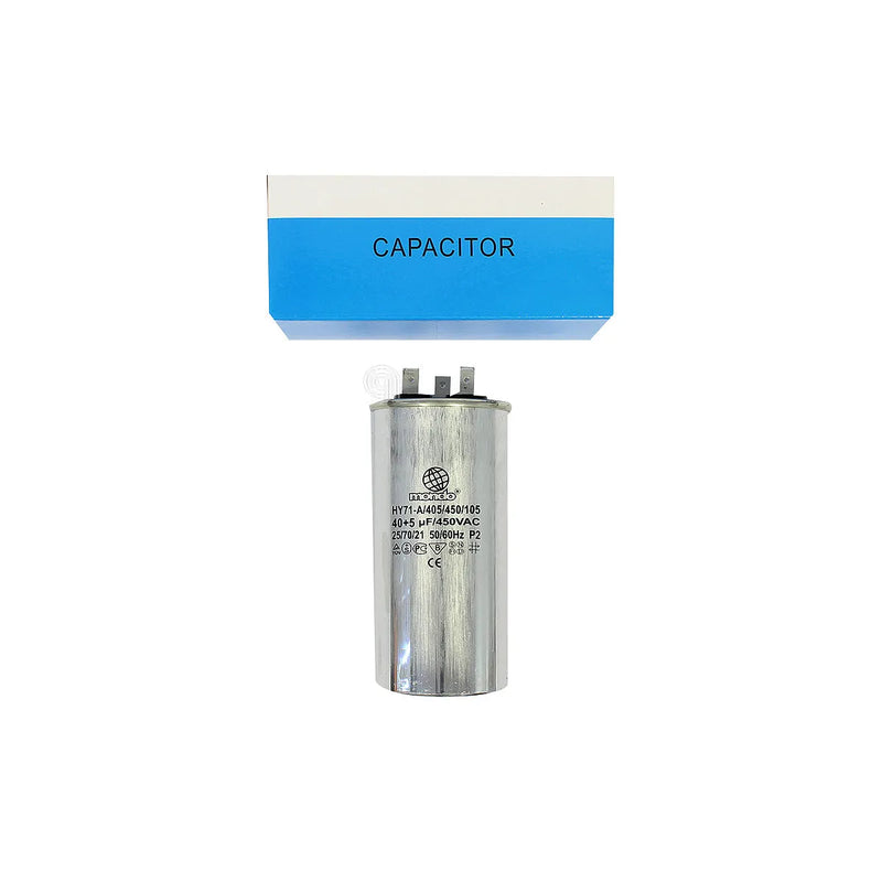 UNIVERSAL - Condensateur métallique double 40uF + 5uF 450V pour réfrigérateur - AST-00230355