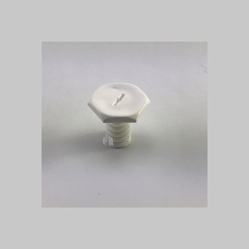 Pied réglable blanc d17,7x37,5 pour réfrigérateur Indesit et Whirlpool