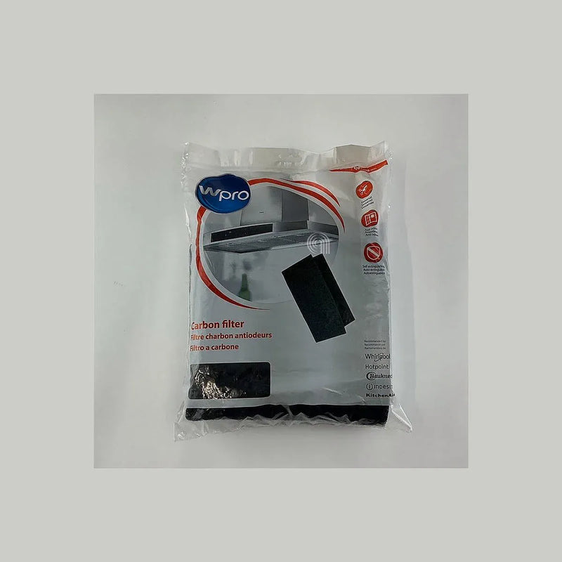 Filtre à charbon rectangulaire d'origine pour hotte Whirlpool