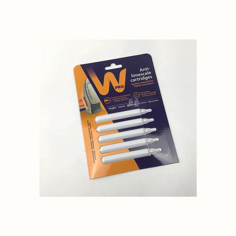 Set de 5 capsules anticalcaires originales pour fers à repasser Whirlpool et Indesit