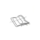 Résistance plafond four Whirlpool Ariston Indesit C00016054