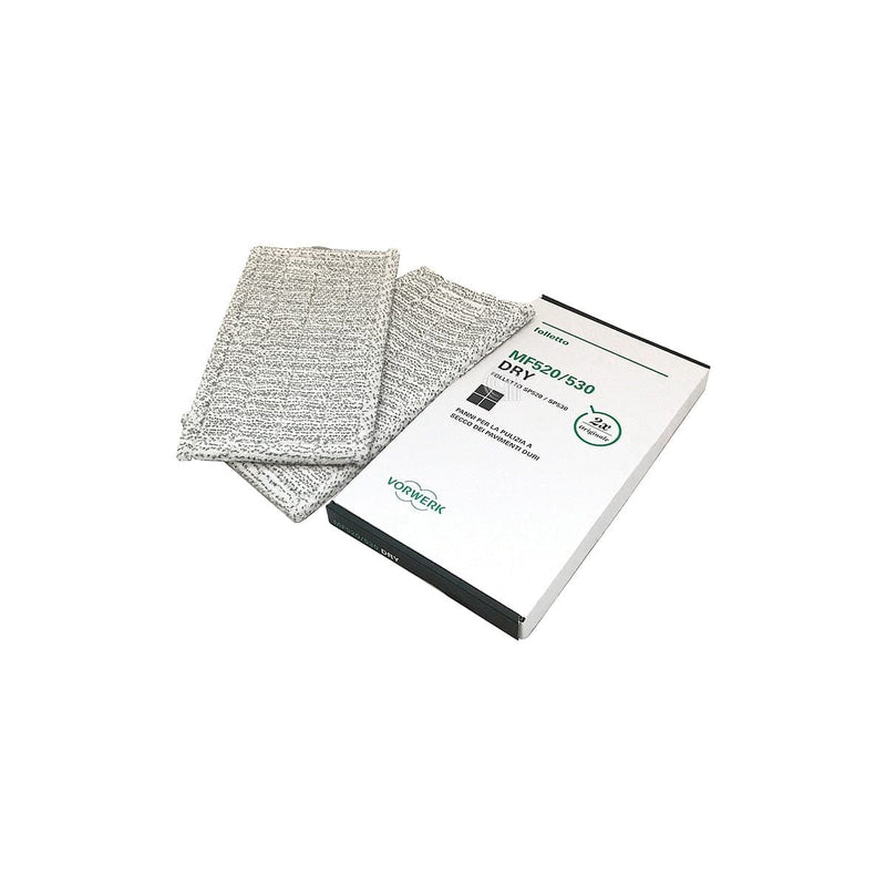Chiffon de nettoyage à sec pour polisseuse Vorwerk Folletto 2 unités 48852