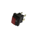 Interrupteur rectangulaire rouge Polti pour Vaporella M0005243