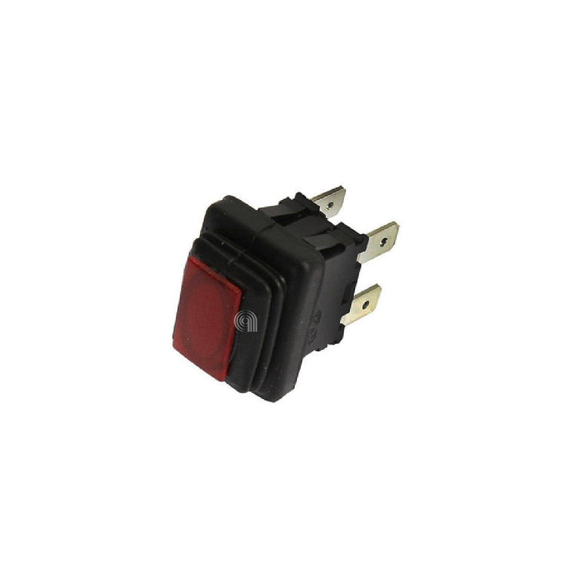 Interrupteur rectangulaire rouge Polti pour Vaporella M0005243