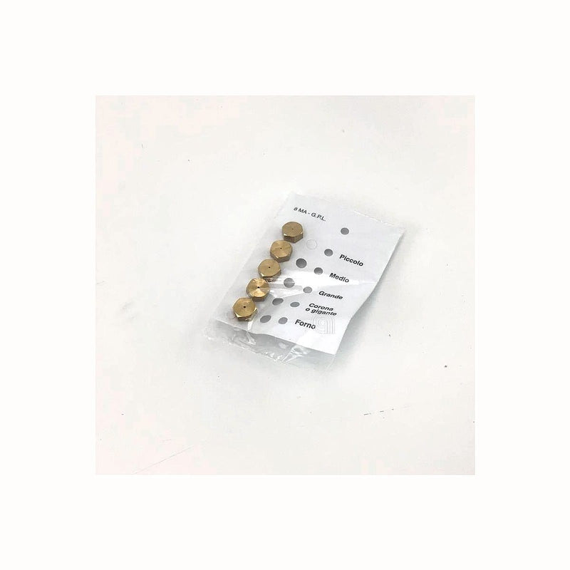 jeu d'injecteurs gaz GPL 8ma ricambi cuisine hg19 pour cuisinière