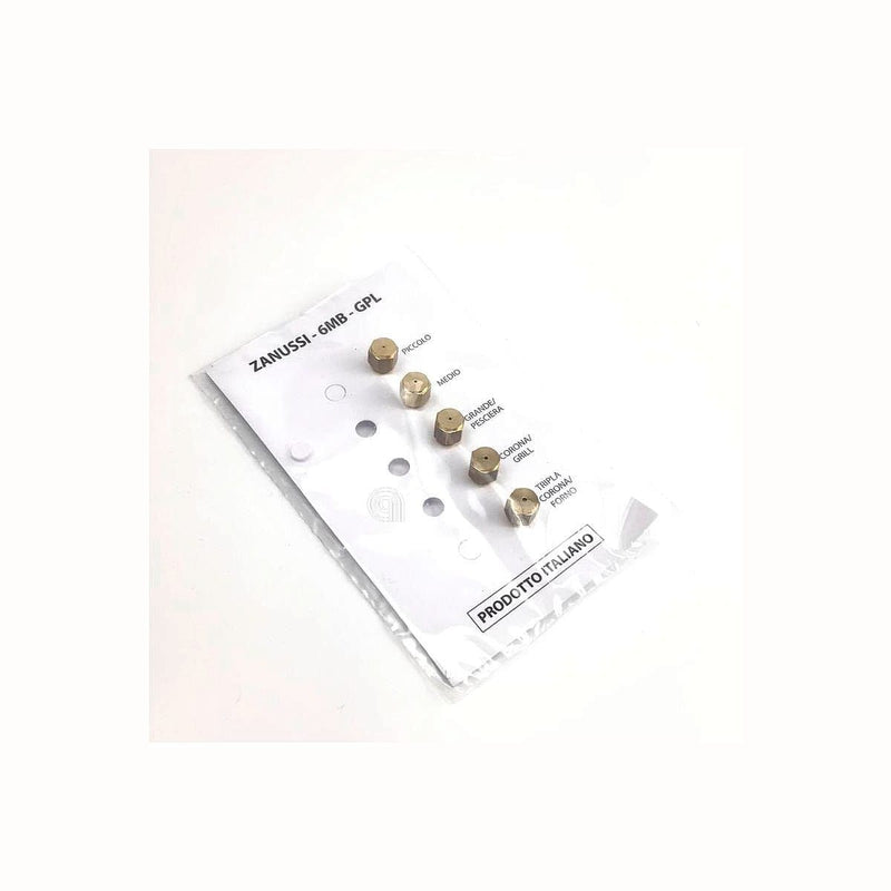 jeu d'injecteurs gaz GPL 6mb ricambi cuisine hg09 pour cuisinière