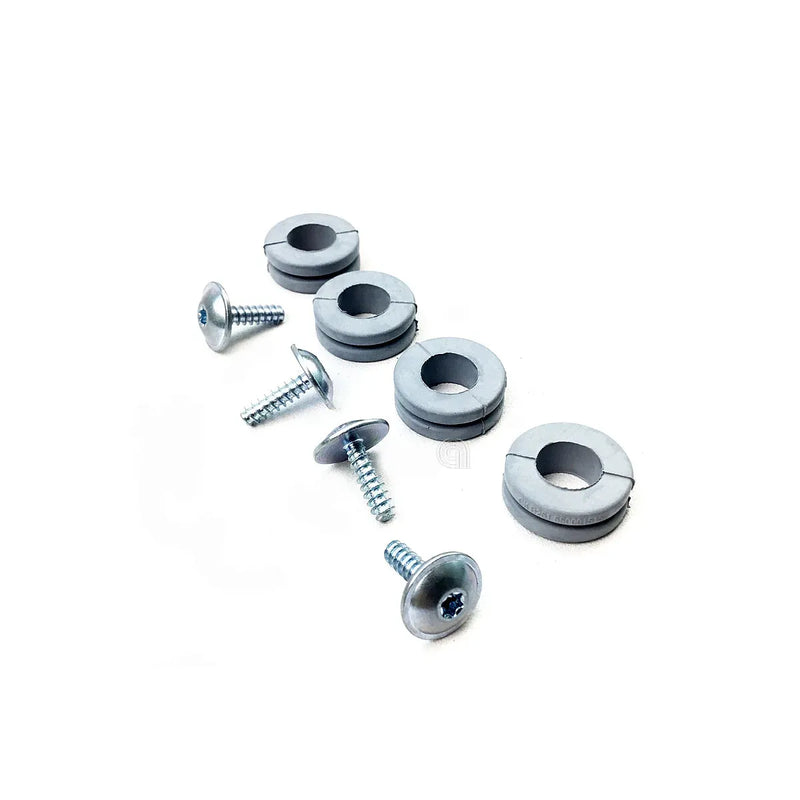 Ensemble de 4 cales et vis pour pompe de lave-linge Bosch original 00425075