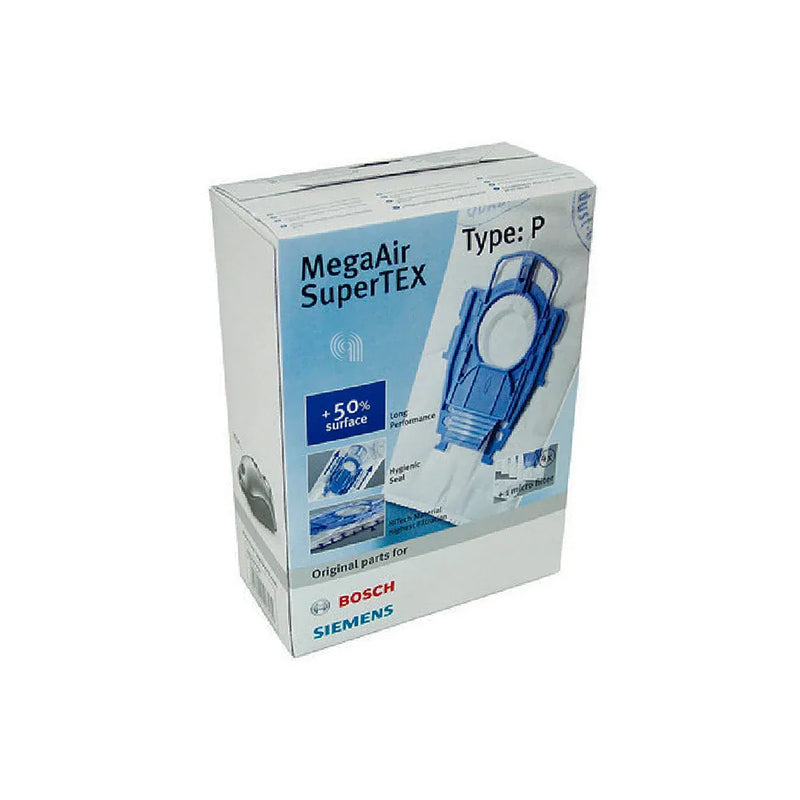 Set de 4 sacs + filtre type P original Bosch pour aspirateur