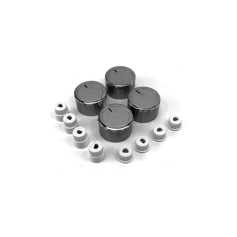 UNIVERSALE - Ensemble de 5 boutons chromés pour plan de travail - AST-00539103