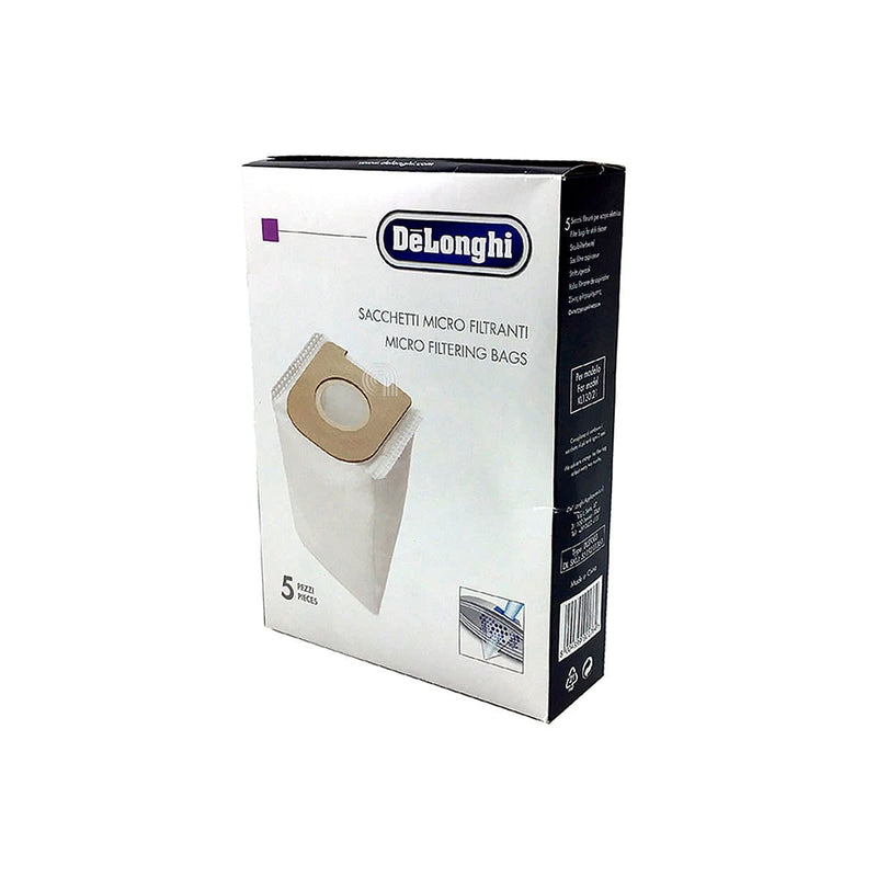 Ensemble de 5 sacs d'origine pour aspirateur De Longhi DLSF003