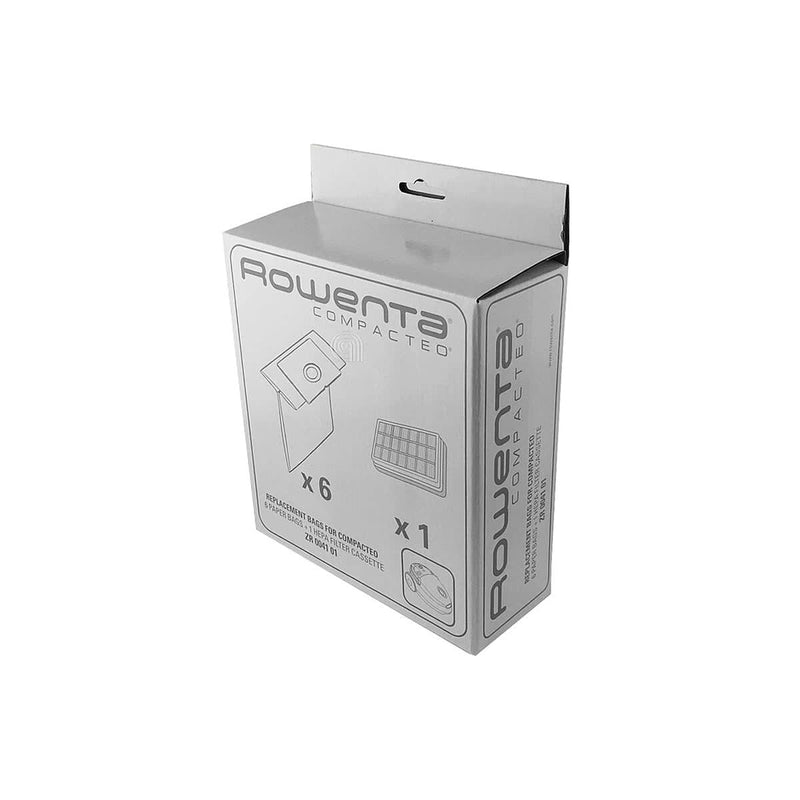 Ensemble de 5 sacs avec filtre original pour aspirateur Rowenta ZR004101