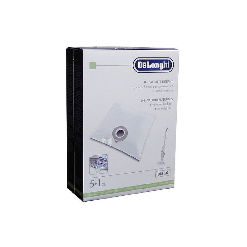 Ensemble de 5 sacs et 1 filtre original pour aspirateur De Longhi 5519210281