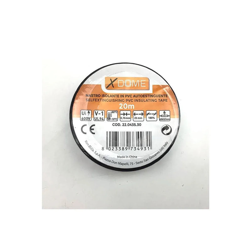 Ruban isolant noir 20 mètres Korner 55501031 universel