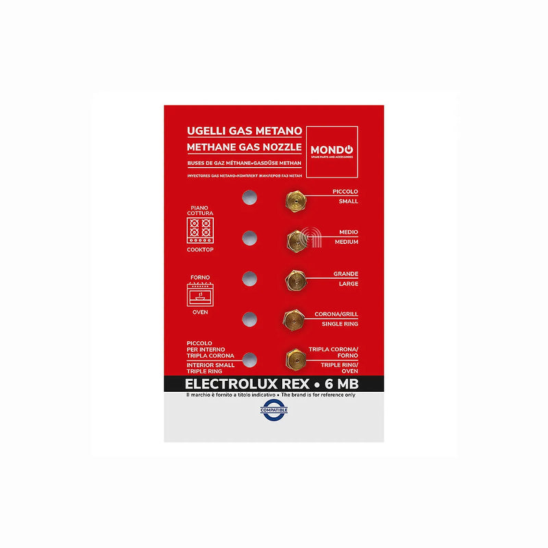 ELECTROLUX, ZANUSSI, UNIVERSALE, MONDO - Injecteurs de gaz méthane pour plaque de cuisson - AST-00537527