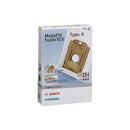Lot de 4 sacs avec filtre type K original Bosch pour aspirateur