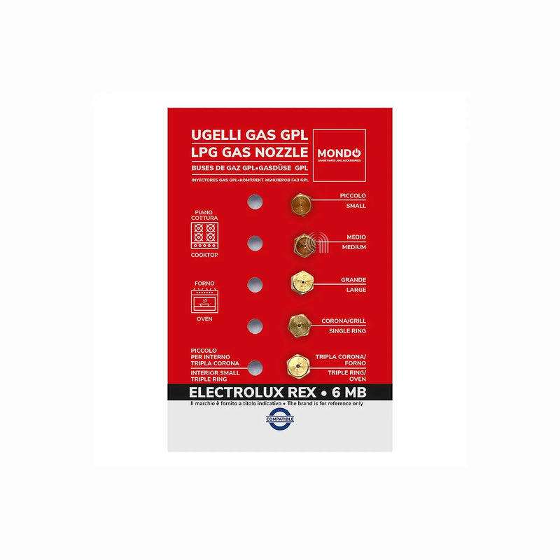 ELECTROLUX, ZANUSSI, UNIVERSALE, MONDO - Injecteurs de gaz pour plaque de cuisson - AST-00537507