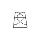 RICAMBI CUCINA - Grille gauche émaillée pour plaque de cuisson - P2565