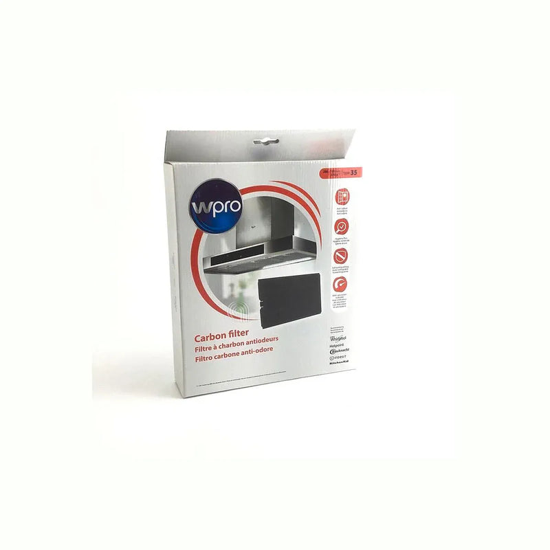 Filtre à charbon rectangulaire type 35 pour hotte Whirlpool