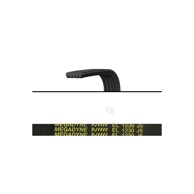 ARDO MERLONI, WHIRLPOOL, INDESIT, NEW POL, IGNIS, UNIVERSAL - Courroie de machine à laver 1230 J5 - 416002800