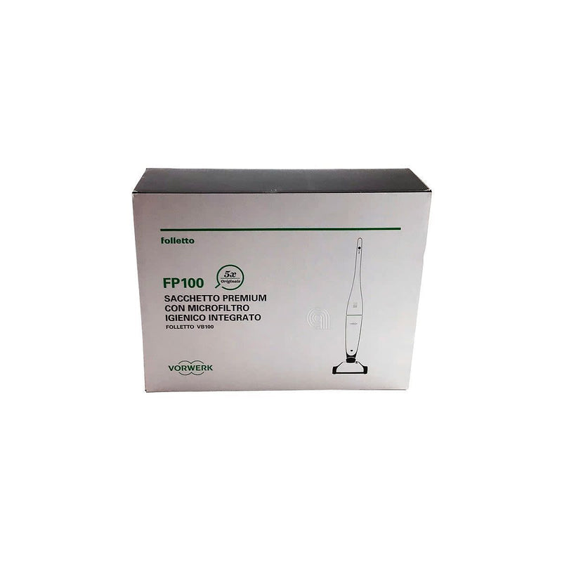 Lot de 5 sacs premium FP100 avec filtre original Vorwerk 58018