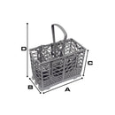 Panier à couverts compatible lave-vaisselle Smeg 691410232
