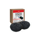 ENSEMBLE DE 2 FILTRES CIRCULAIRES EN CARBONE TYPE 57 V400 HOTTE ASPIRANTE MONDO ELECTROLUX ELICA WHIRLPOOL