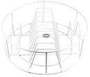 Panier à vaisselle lave-vaisselle ø390mm ligne