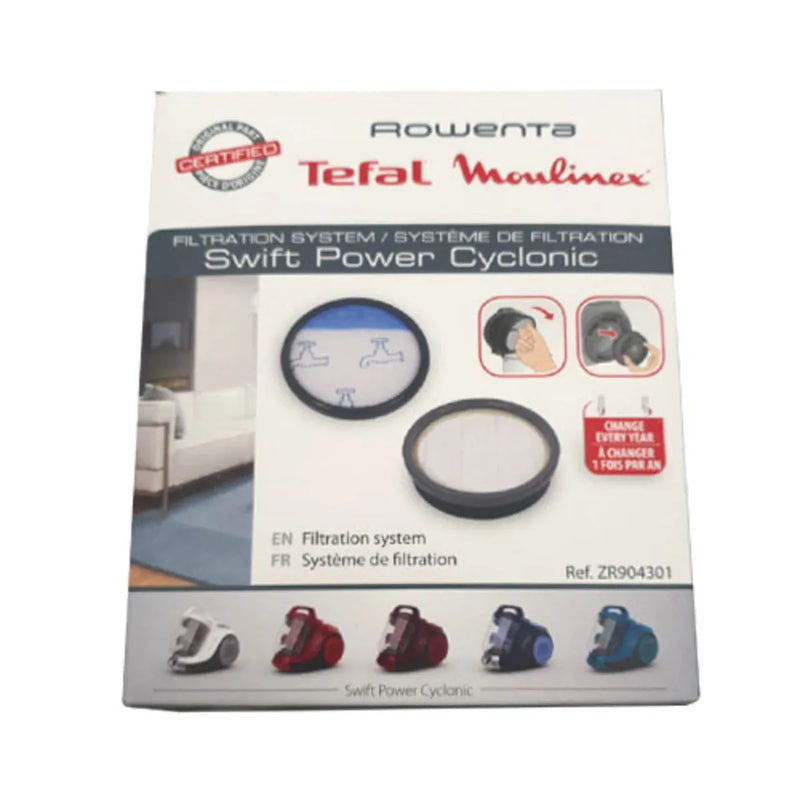 Kit 2 filtros y 1 junta aspirador Rowenta Swift Power Cyclonic ZR904301