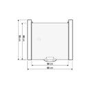 Kit de superposition pour sèche-linge Mondo avec étagère amovible 60x60 cm