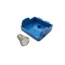 bouton d'ouverture tambour lave-linge Candy bleu original 46004794