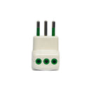 Ensemble de 10 adaptateurs tripolaires 2P+T 10A Mondo pour appareils électroménagers