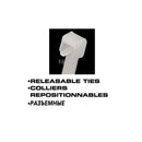 UNIVERSALE - Collier de serrage en nylon 200x48 MM - Réutilisable - 100 unités - AST-55504074